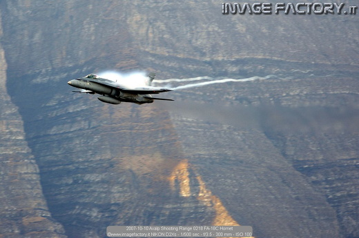 2007-10-10 Axalp Shooting Range 0218 FA-18C Hornet